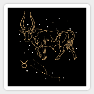 Taurus Zodiac Sign Birthday March to April, Astrology Taurus Sticker